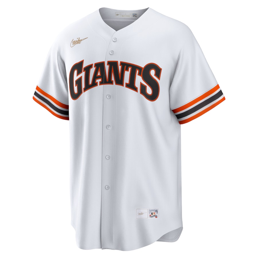 Men's San Francisco Giants White Home Cooperstown Collection Team Jersey