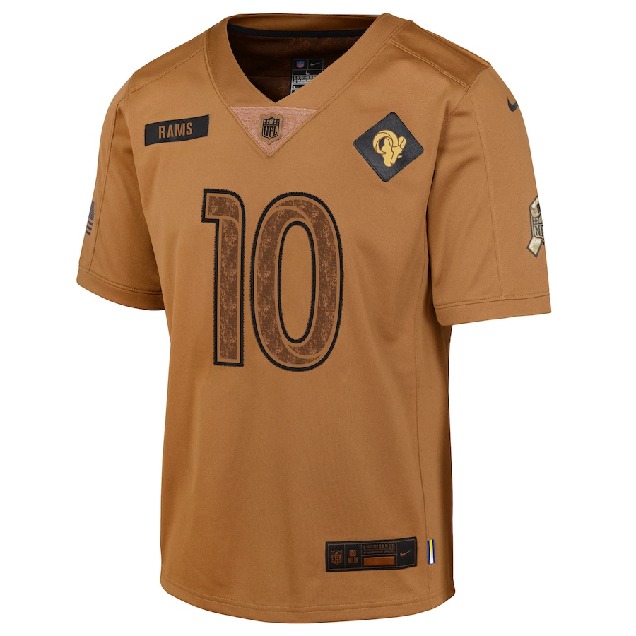 Youth Los Angeles Rams Cooper Kupp Brown 2023 Salute To Service Limited Jersey