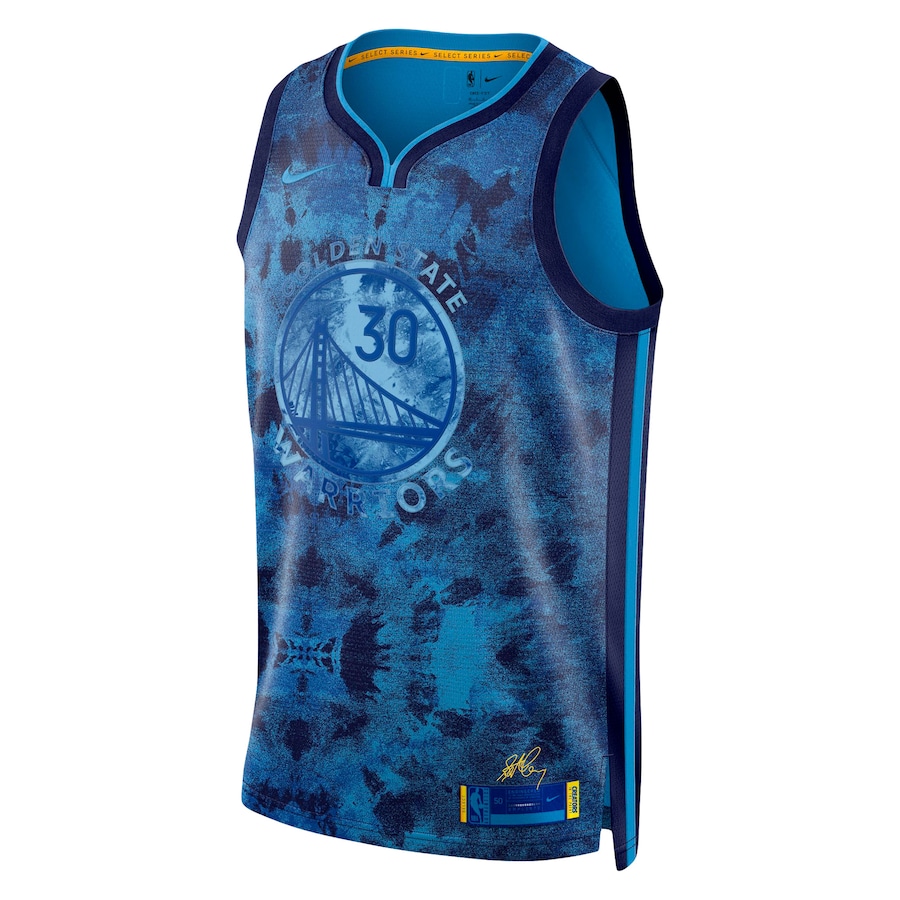 Unisex Golden State Warriors Stephen Curry Royal Select Series Jersey