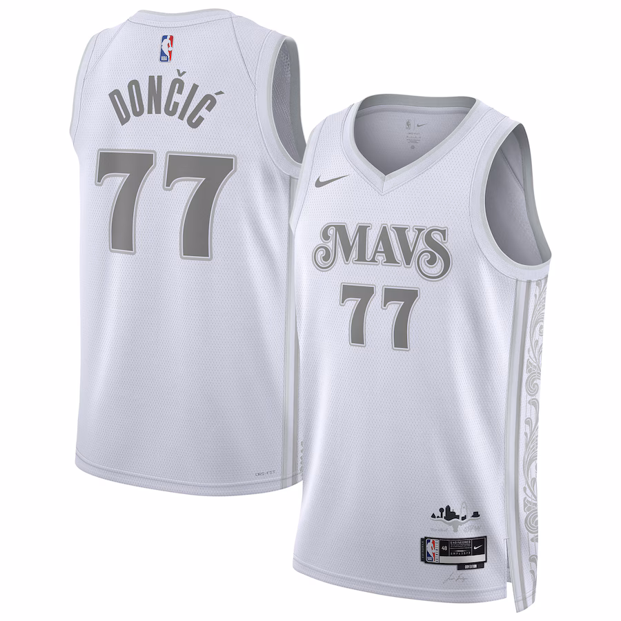Luka Dončić Dallas Mavericks Nike Unisex 2024/25 Swingman Player Jersey - City Edition - White
