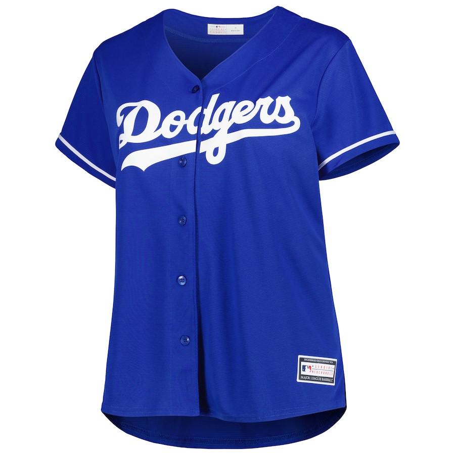 Women's Los Angeles Dodgers Freddie Freeman Royal Plus Size Replica Player Jersey