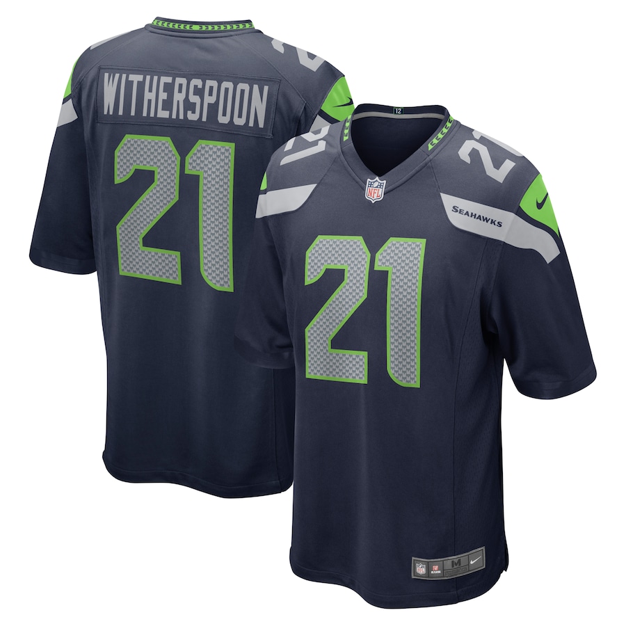 Mens Seattle Seahawks Devon Witherspoon College Navy 2023 Draft First Round Pick Game Jersey