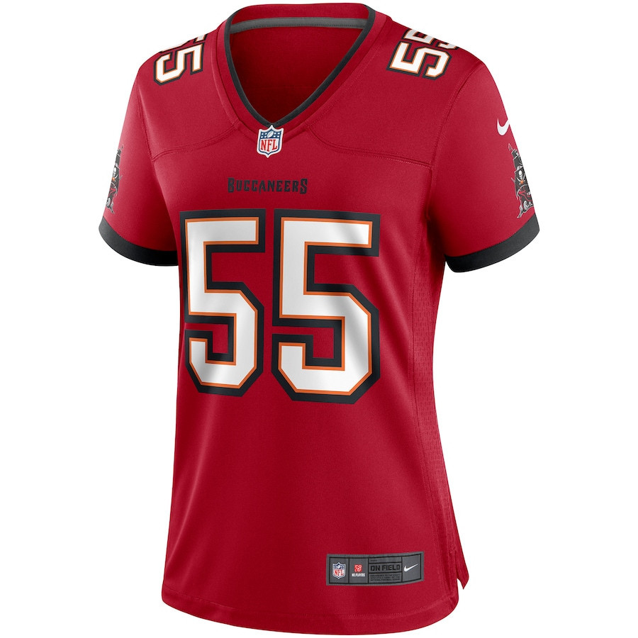 Derrick Brooks 55 Tampa Bay Buccaneers Women Game Retired Jersey - Red
