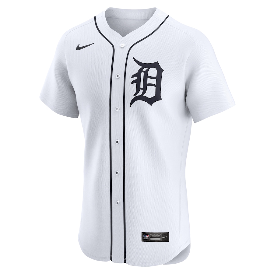 Men's Detroit Tigers White Home Elite Pick-A-Player Retired Roster Jersey
