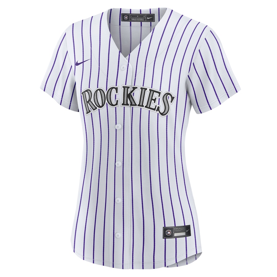 Women's Colorado Rockies Charlie Blackmon White Home Replica Player Jersey