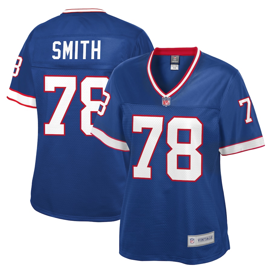 Womens Buffalo Bills Bruce Smith Pro Line Royal Retired Player Replica Jersey
