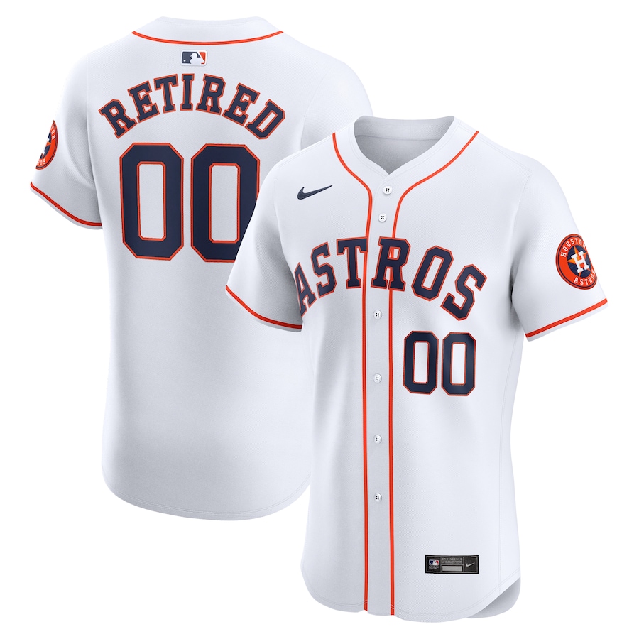 Men's Houston Astros White Home Elite Pick-A-Player Retired Roster Jersey