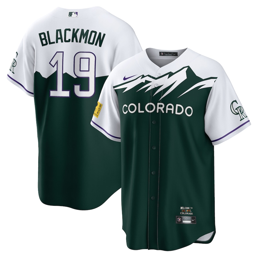 Men's Colorado Rockies Charlie Blackmon Green City Connect Replica Player Jersey