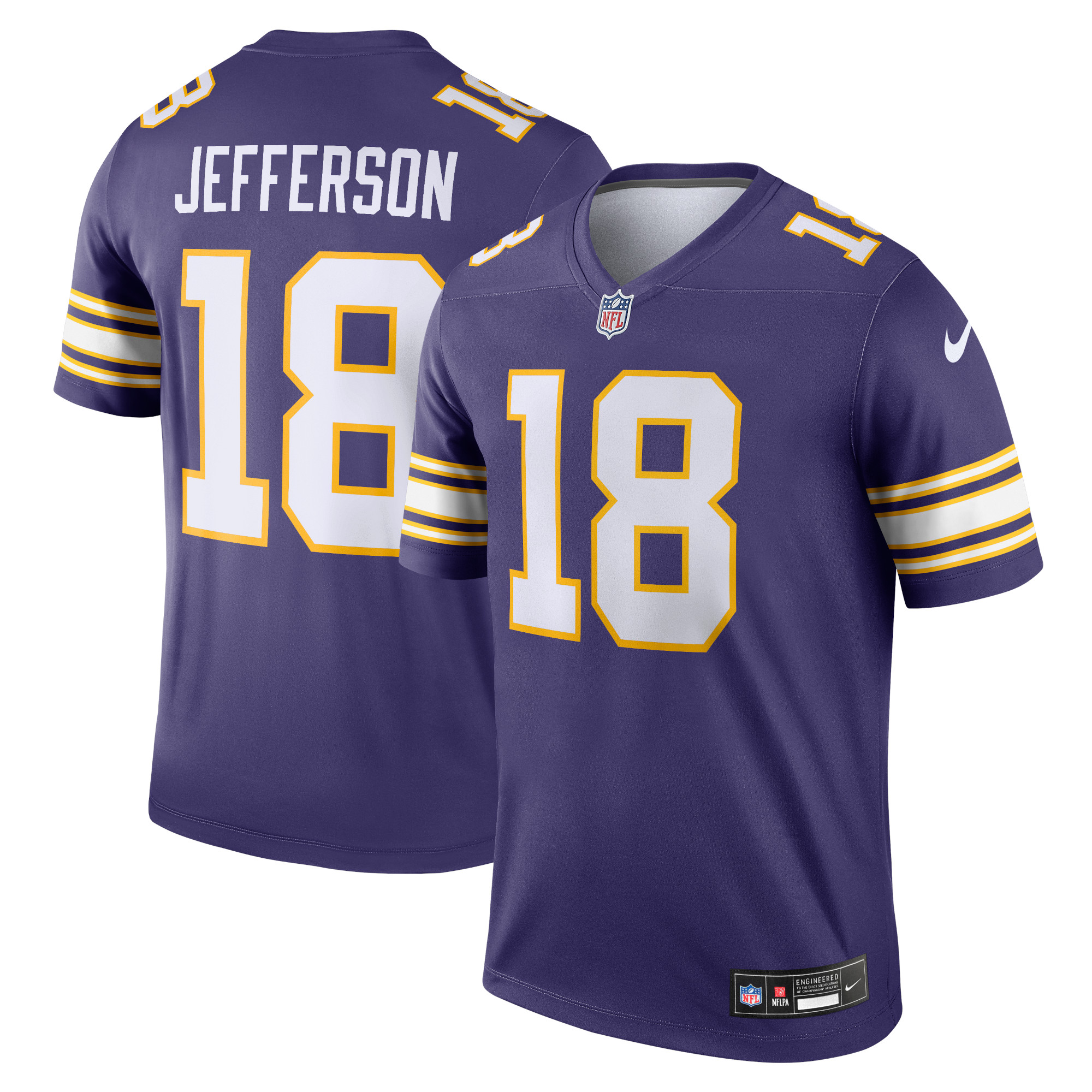 Justin Jefferson Minnesota Vikings Classic Legend Player Jersey - Purple
