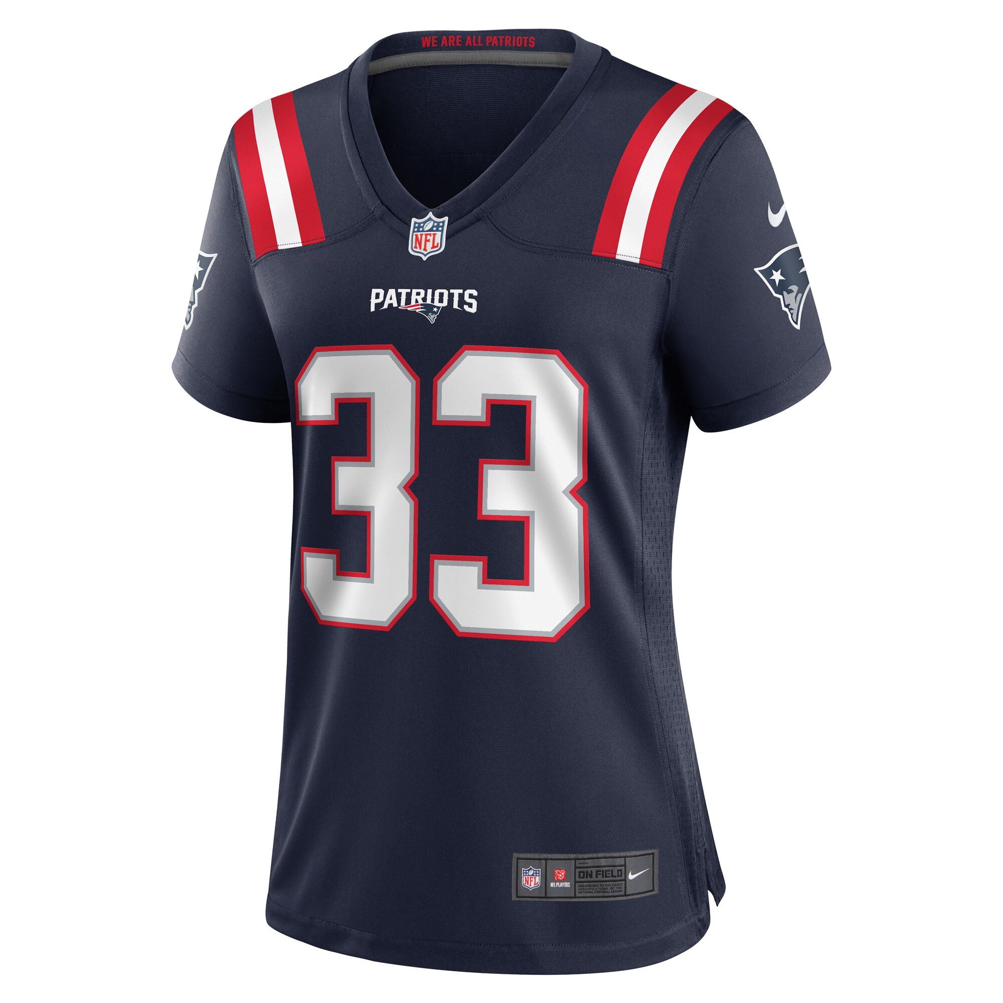 Anfernee Jennings New England Patriots Women's Team Game Jersey - Navy