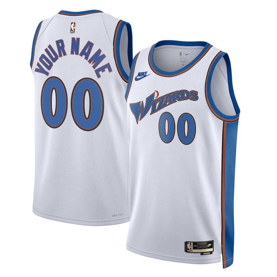 Unisex NBA Washington Wizards White 2022/23 Custom Swingman Jersey - Classic Edition