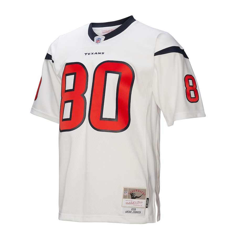 Men's Houston Texans Andre Johnson Mitchell & Ness White Legacy Replica Jersey