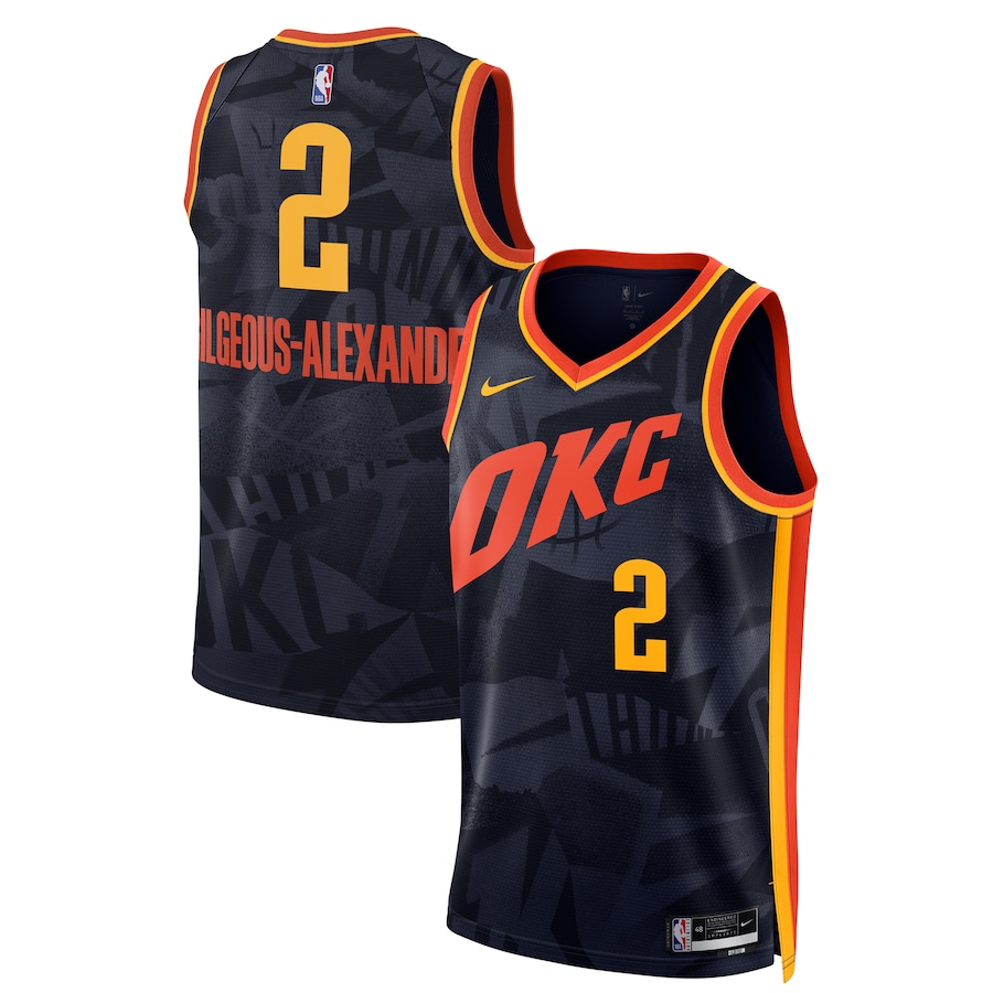 Unisex Oklahoma City Thunder Shai Gilgeous-Alexander Navy 2023/24 Jersey