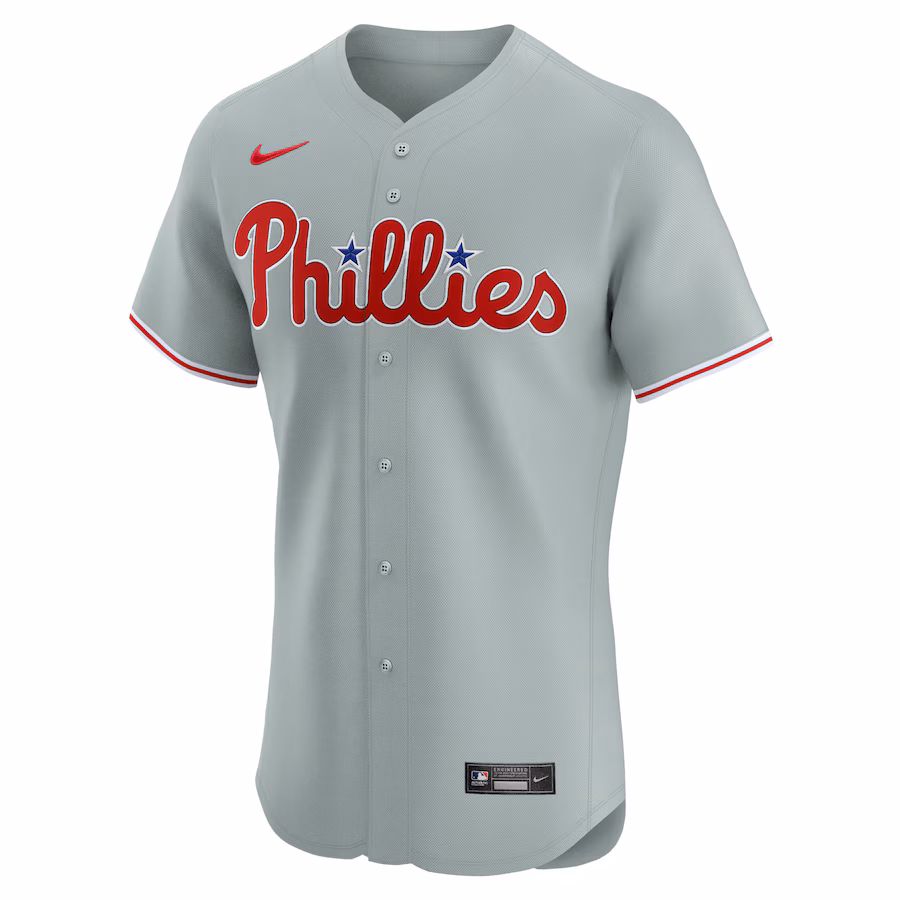 Trea Turner Philadelphia Phillies Nike Road Elite Player Jersey - Gray