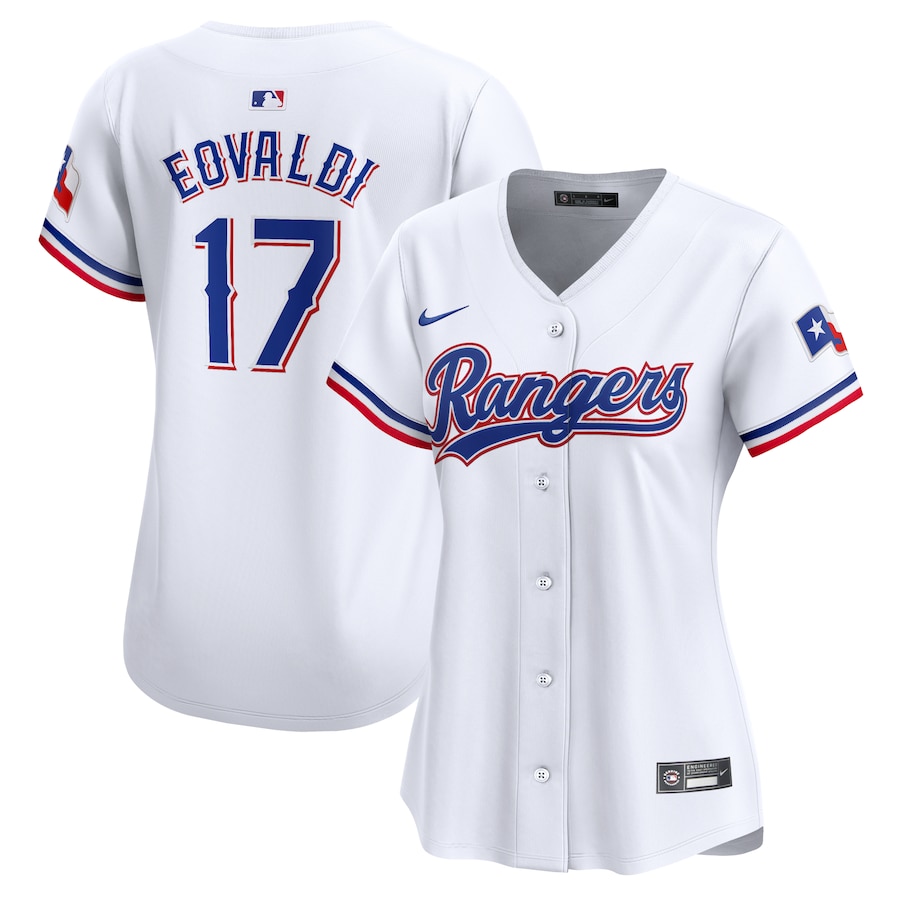 Youth Texas Rangers Nathan Eovaldi Nike White Home Limited Player Jersey