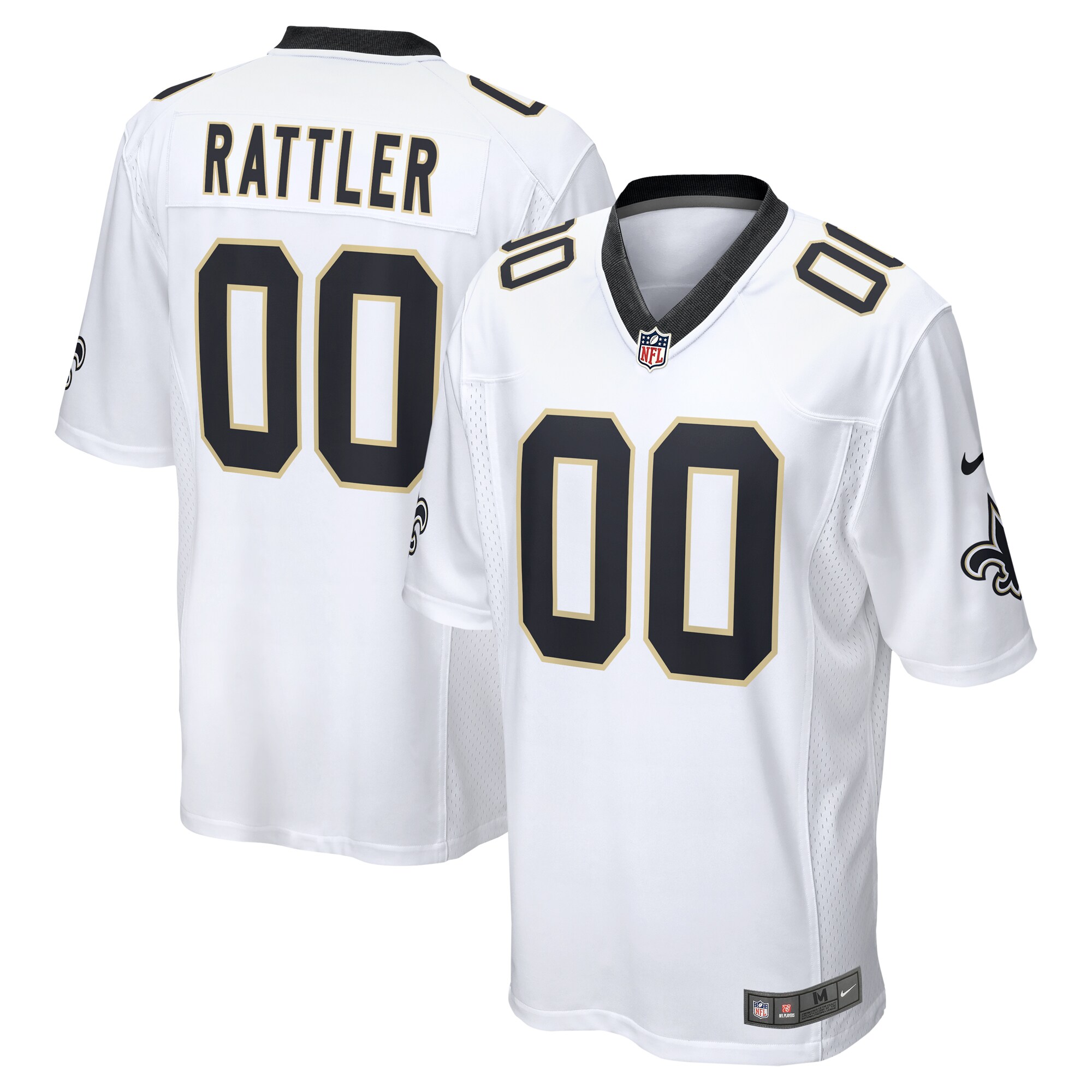 Spencer Rattler New Orleans Saints 2024 NFL Draft Game Player Jersey - White