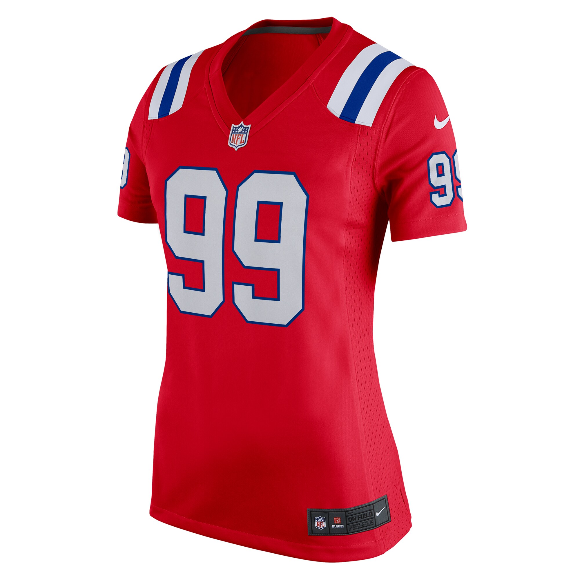 Keion White New England Patriots Women's Alternate Team Game Jersey - Red