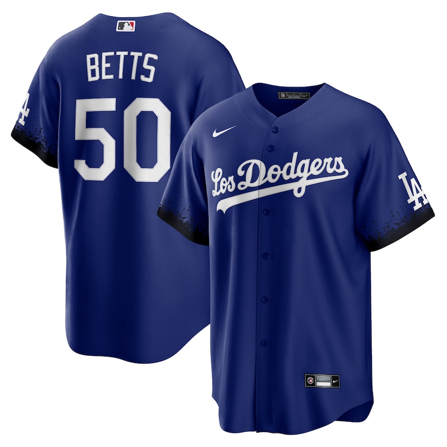 Men's Los Angeles Dodgers Mookie Betts Royal City Connect Replica Player Jersey