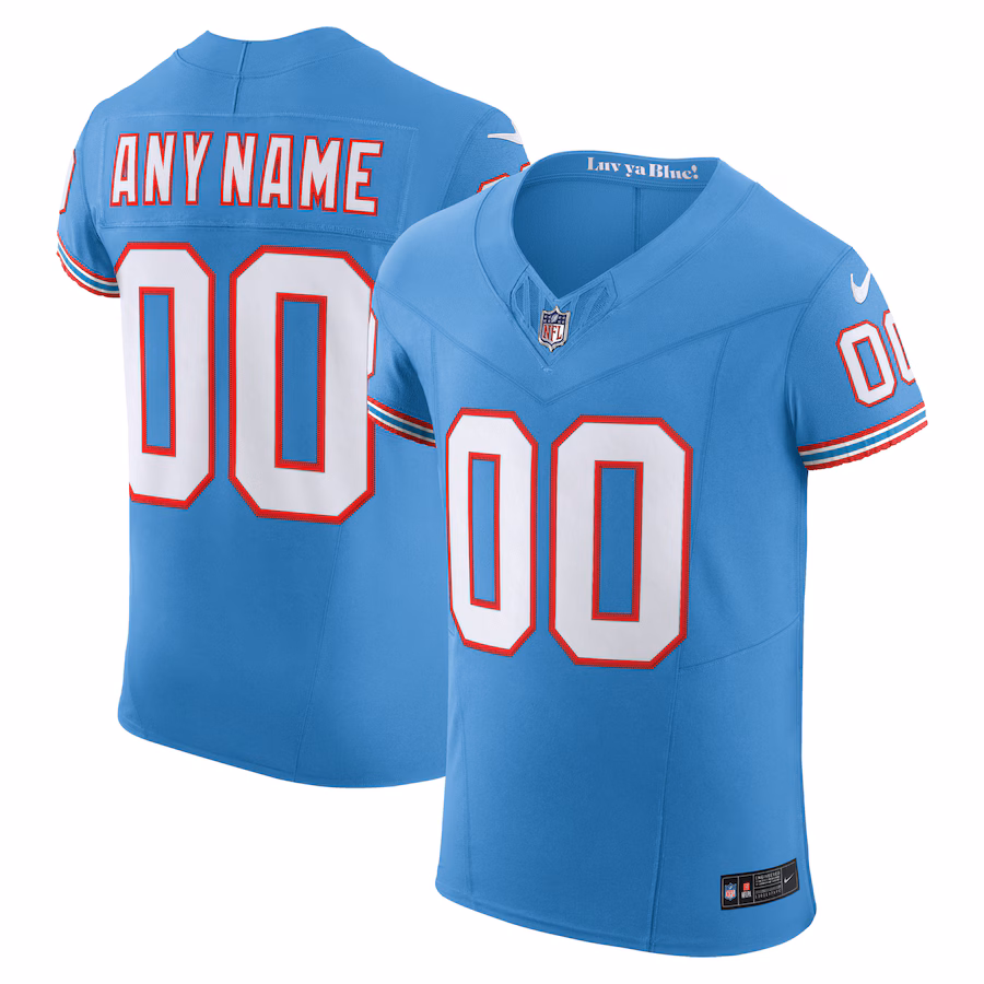 Tennessee Titans Nike Vapor F.U.S.E. Elite Custom Jersey - Light Blue
