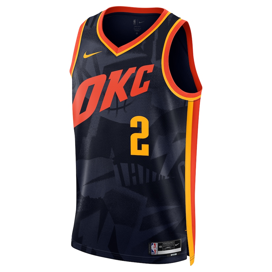 Unisex Oklahoma City Thunder Shai Gilgeous-Alexander Navy 2023/24 Jersey