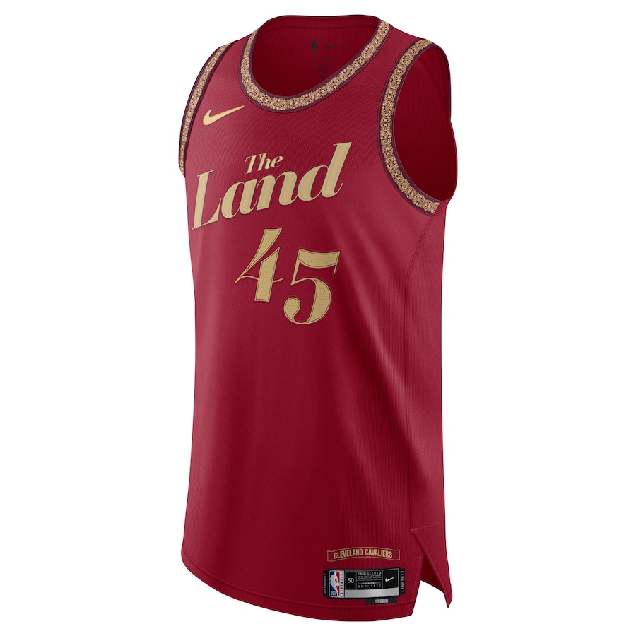 Men's Cleveland Cavaliers Donovan Mitchell Nike Wine Authentic Jersey - City Edition