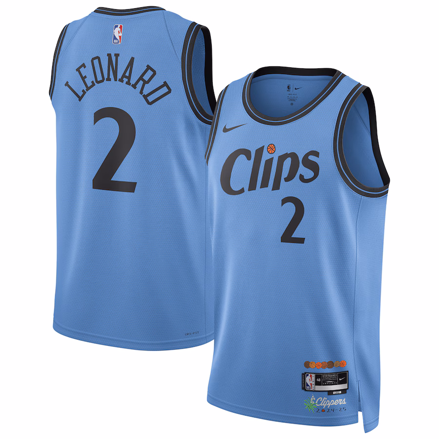 Kawhi Leonard LA Clippers Nike Unisex 2024/25 Swingman Player Jersey - City Edition - Light Blue