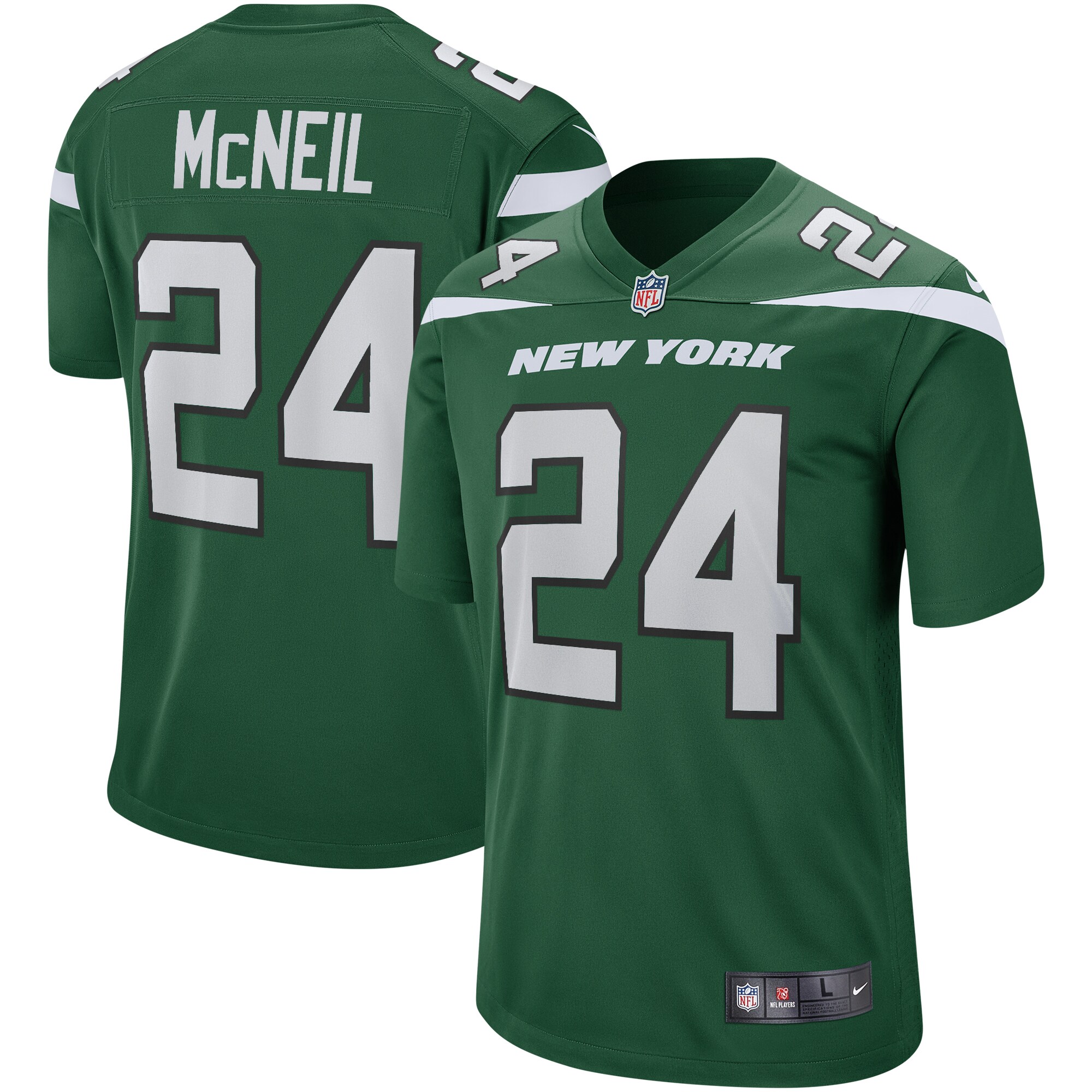 Freeman McNeil New York Jets Game Retired Player Jersey - Gotham Green