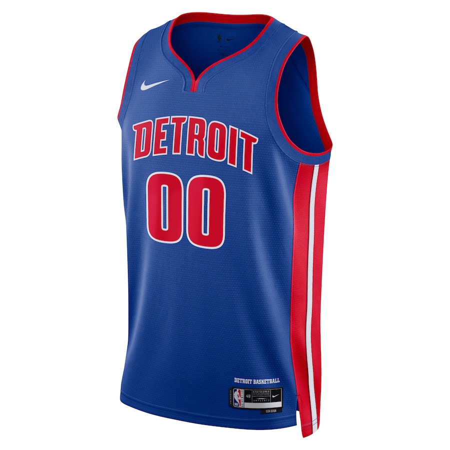 Unisex Detroit Pistons Nike Blue Swingman Custom Jersey - Icon Edition