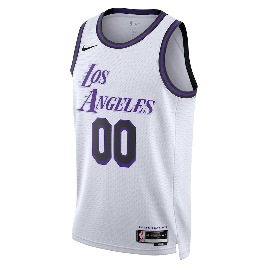 Unisex NBA Los Angeles Lakers White 2022/23 Swingman Custom Jersey - City Edition