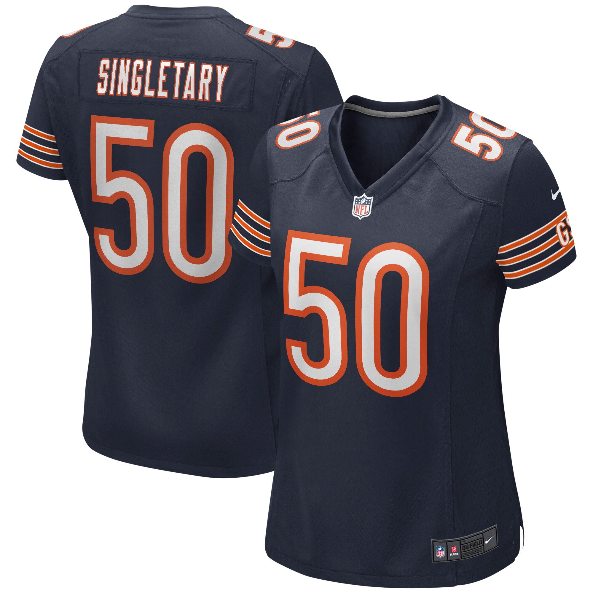 Mike Singletary Chicago Bears Women's Game Retired Player Jersey - Navy
