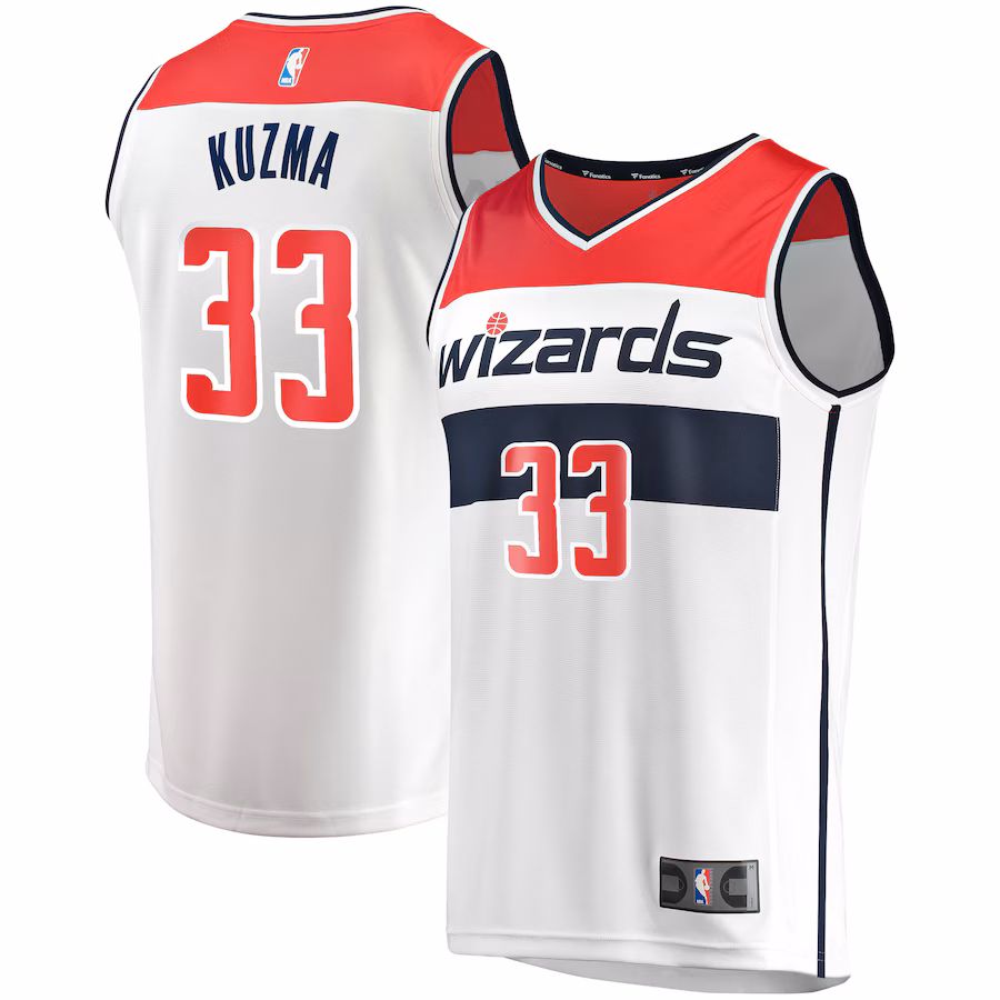 Kyle Kuzma Washington Wizards Fanatics Fast Break Replica Jersey - Association Edition - White