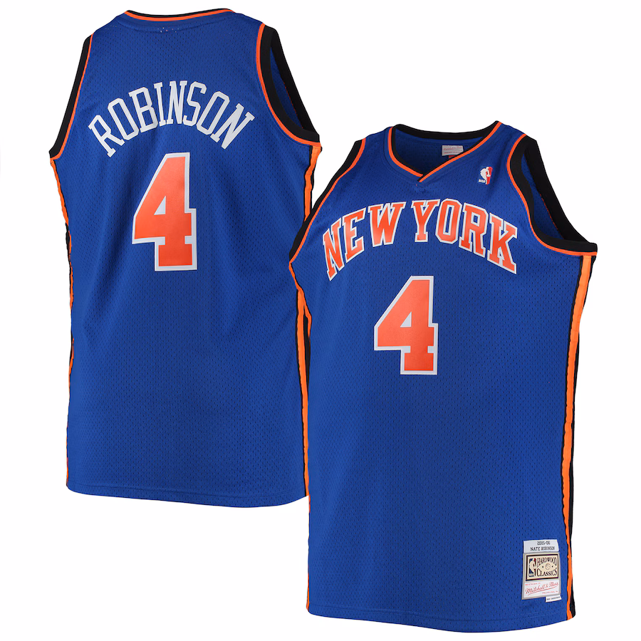 Men's Nate Robinson New York Knicks Mitchell & Ness Blue Big & Tall Hardwood Classics Swingman Jersey