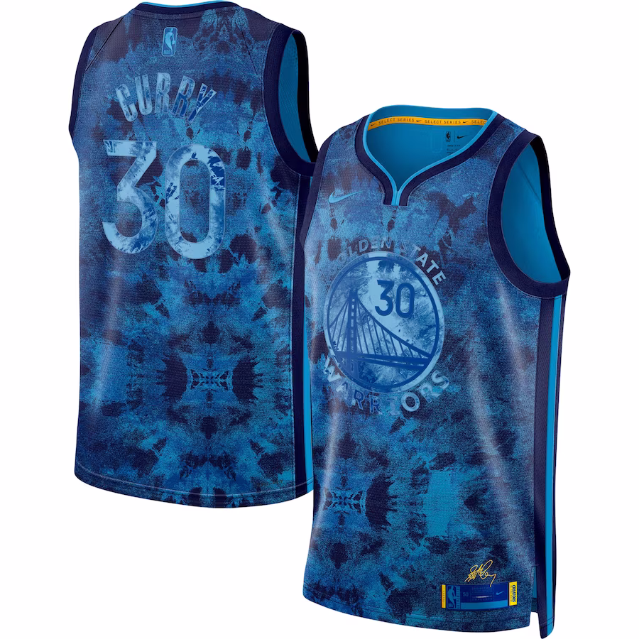 Unisex Golden State Warriors Stephen Curry Nike Royal Select Series Swingman Jersey