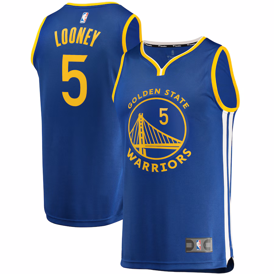 Kevon Looney Golden State Warriors Fanatics Fast Break Replica Player Team Jersey - Icon Edition - Royal