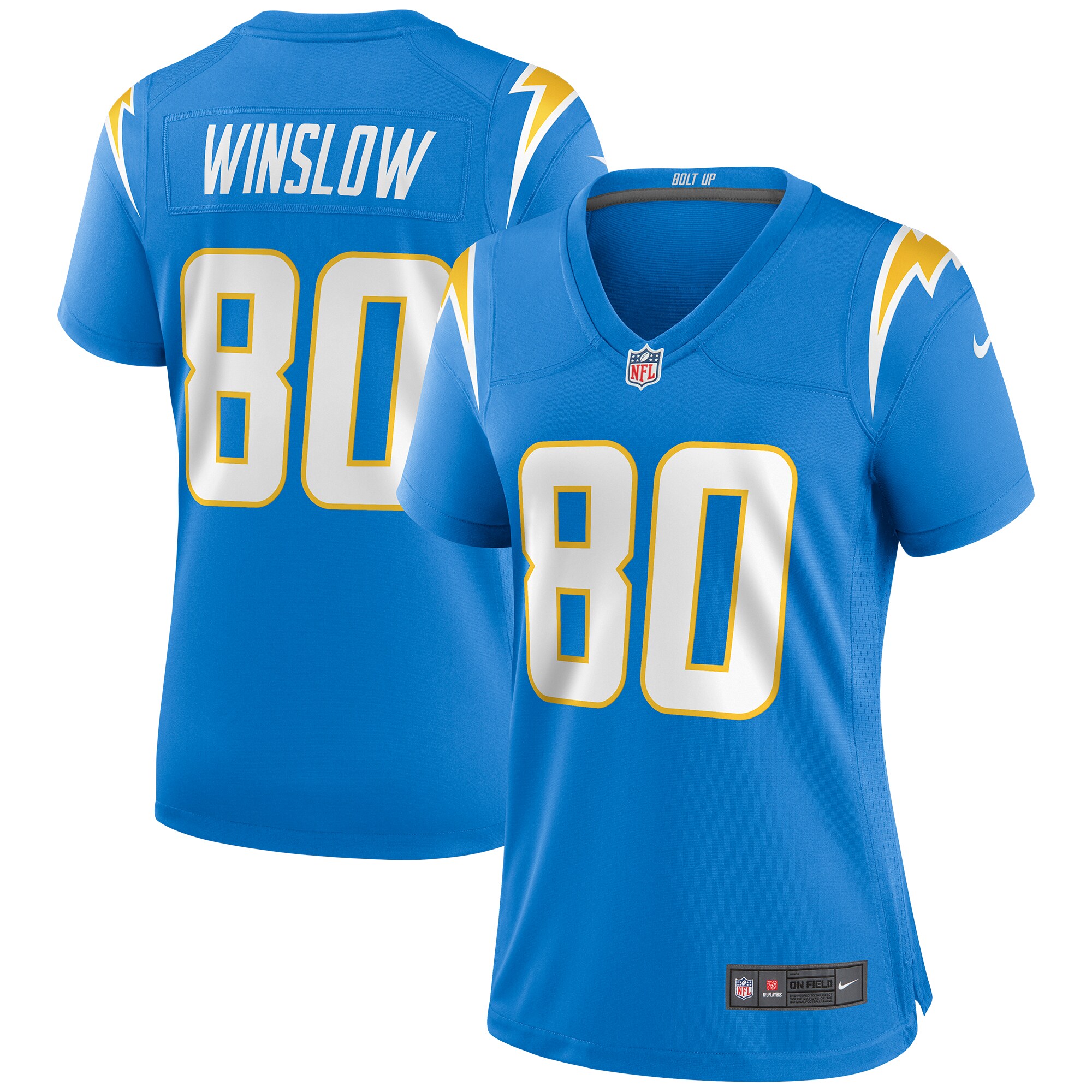 Kellen Winslow Los Angeles Chargers Women's Game Retired Player Jersey - Powder Blue