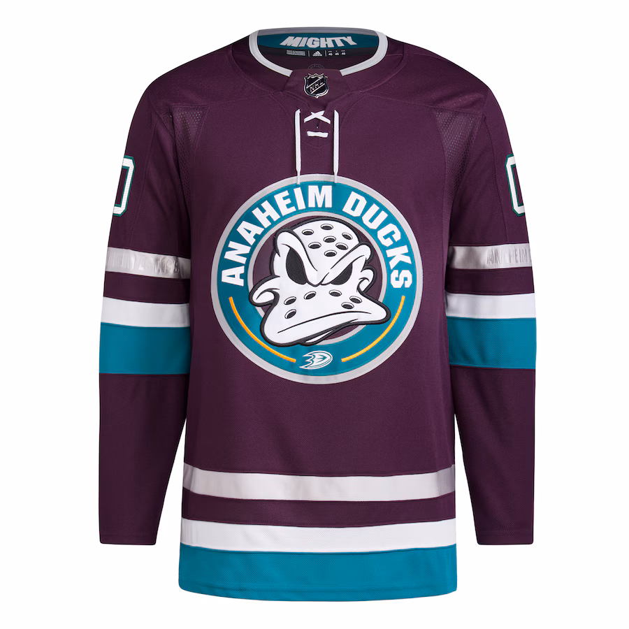 Anaheim Ducks adidas Alternate 30th Anniversary Primegreen Authentic Custom Jersey - Purple