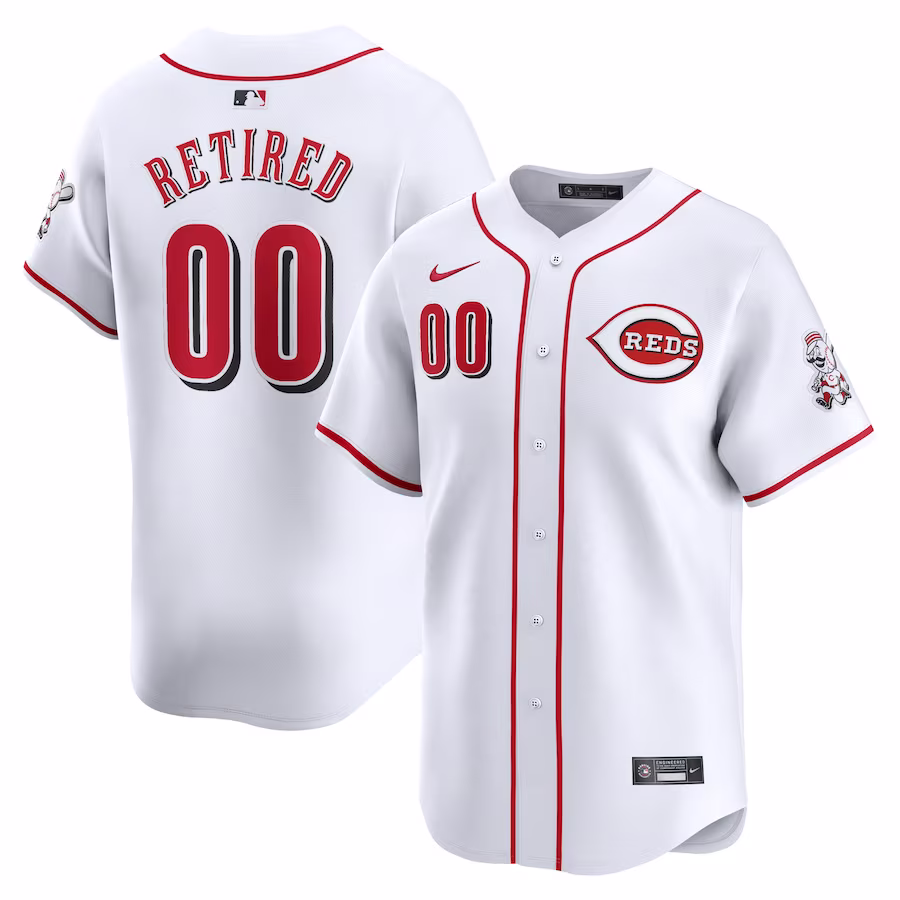 Youth Cincinnati Reds Nike White Home Limited Pick-A-Player Retired Roster Jersey