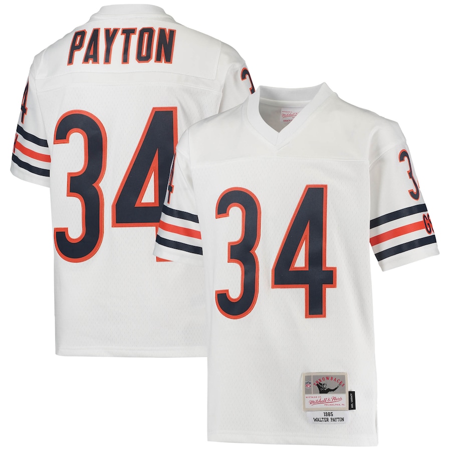 Youth Chicago Bears Walter Payton White 1985 Retired Player Legacy Jersey