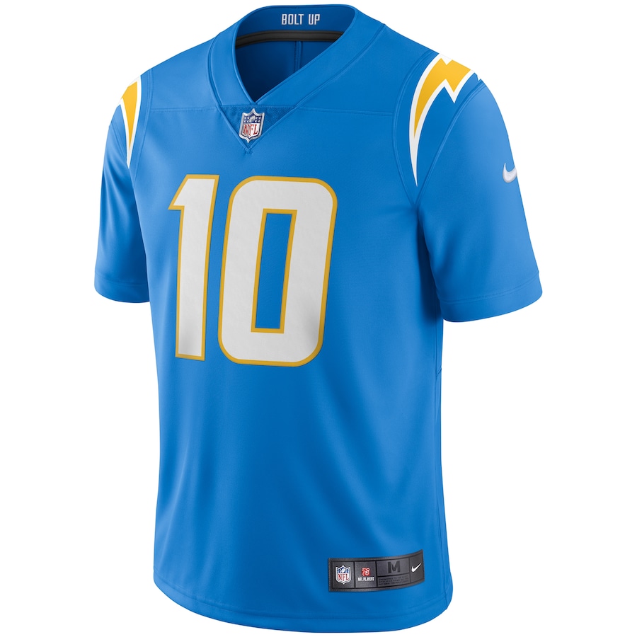 Mens Los Angeles Chargers Justin Herbert Powder Blue Vapor Limited Jersey