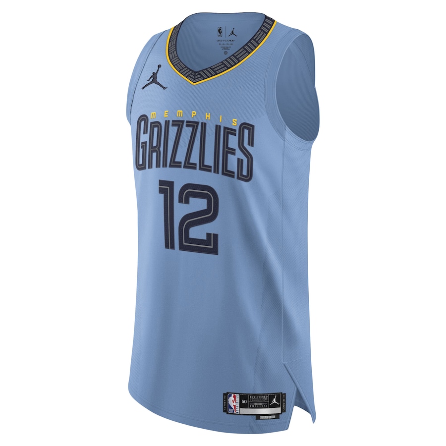 Men's Memphis Grizzlies Ja Morant Jordan Brand Light Blue Authentic Player Jersey