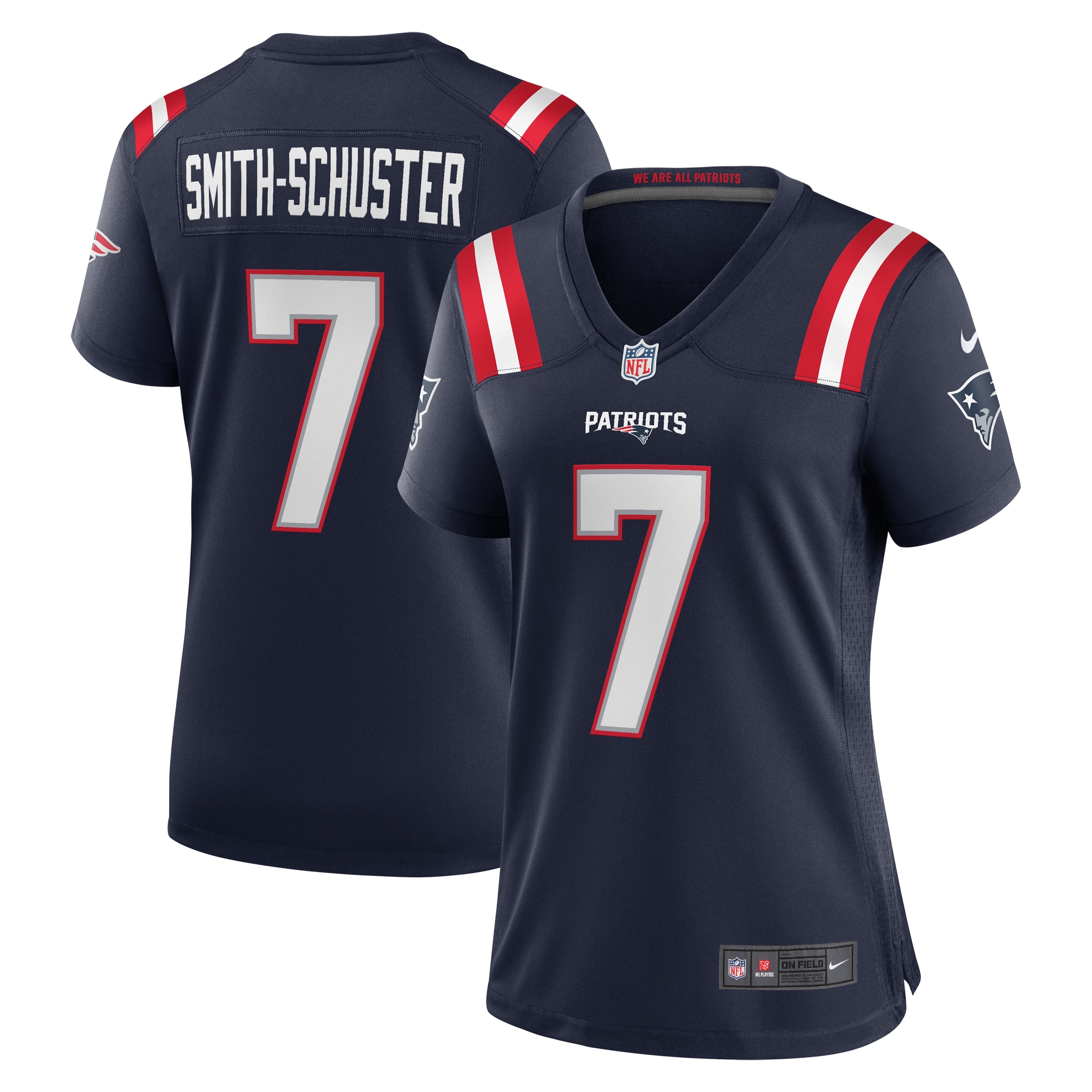 JuJu Smith-Schuster New England Patriots Women's Game Player Jersey - Navy