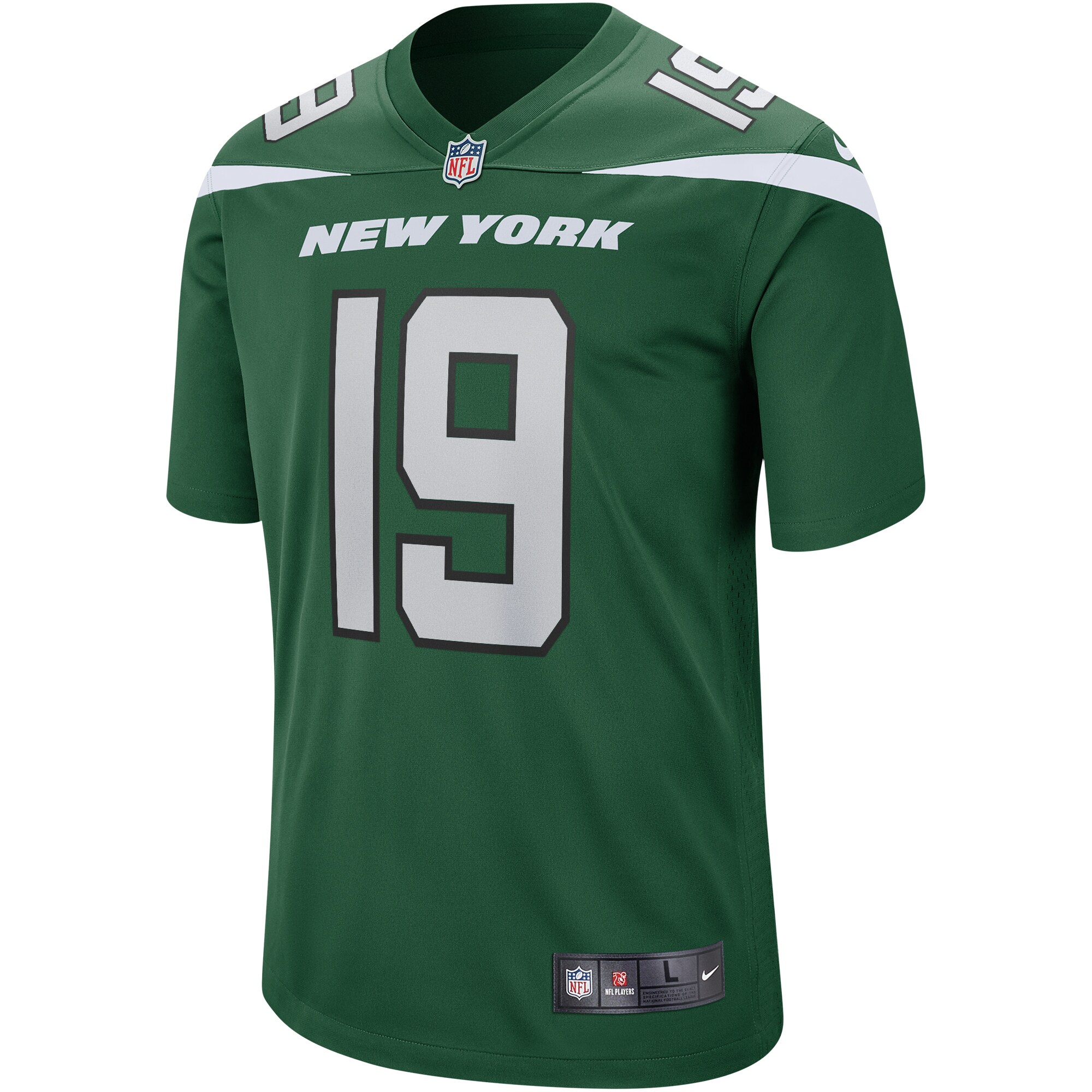 Keyshawn Johnson New York Jets Game Retired Player Jersey - Gotham Green
