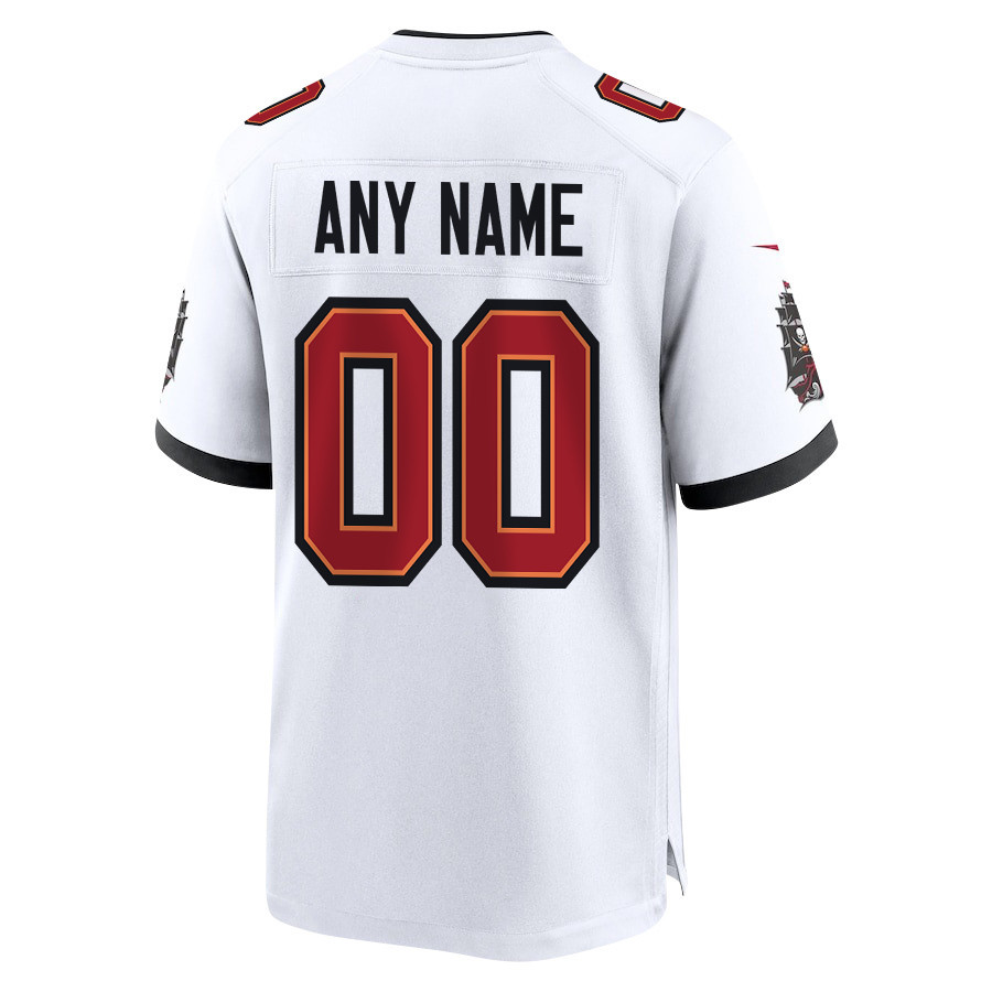 Tampa Bay Buccaneers 2023 Playoffs Patch Game Men Custom Jersey - White