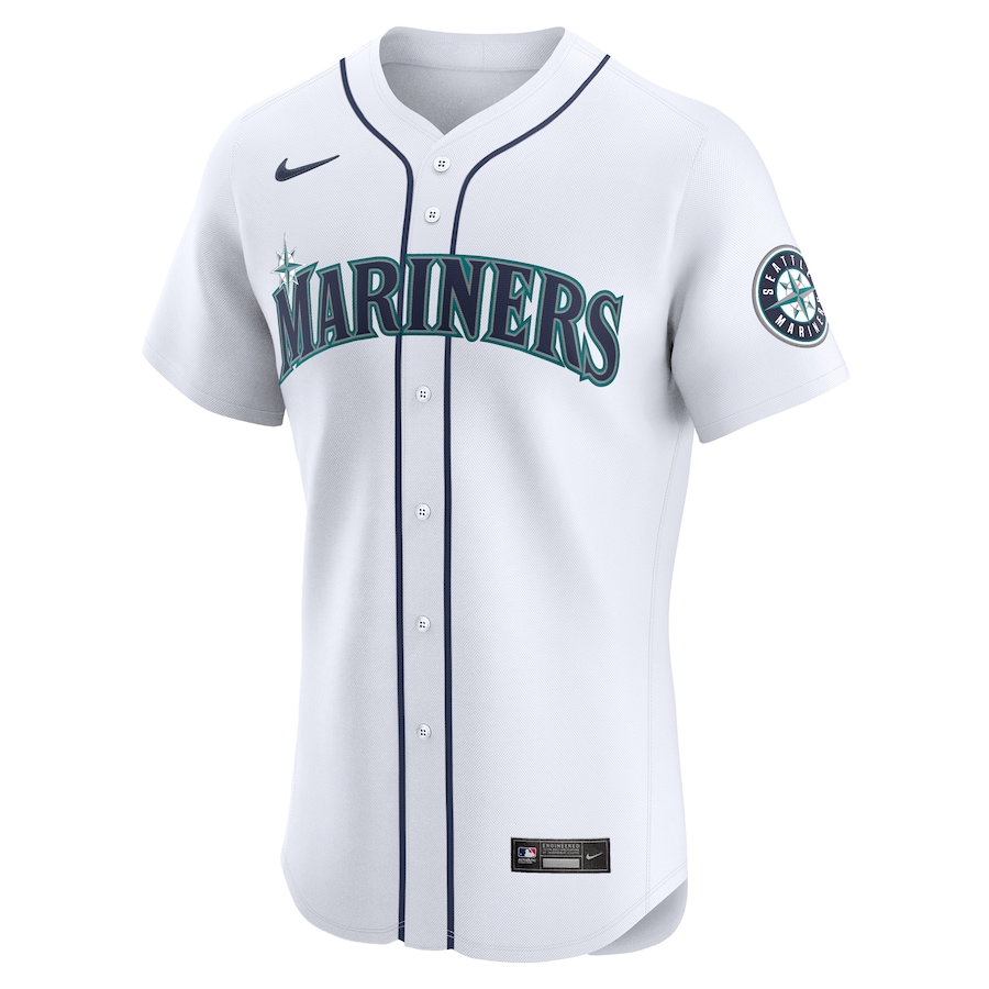 Men's Seattle Mariners White Home Elite Pick-A-Player Retired Roster Jersey