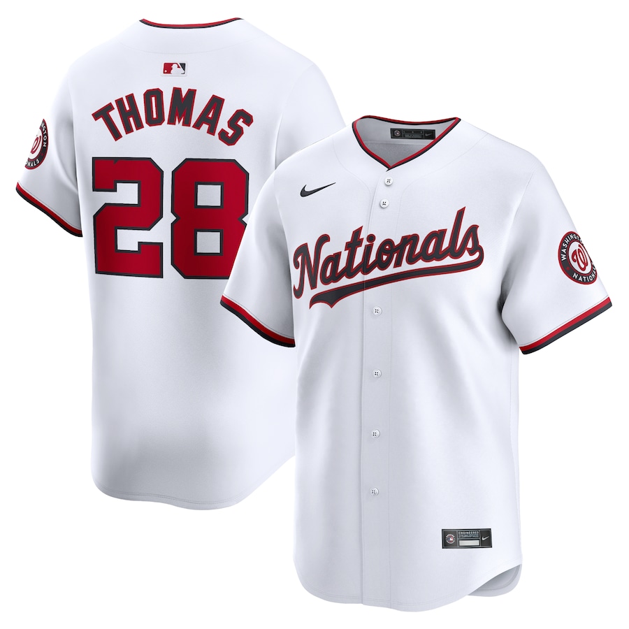 Men's Washington Nationals Lane Thomas White Home Limited Player Jersey