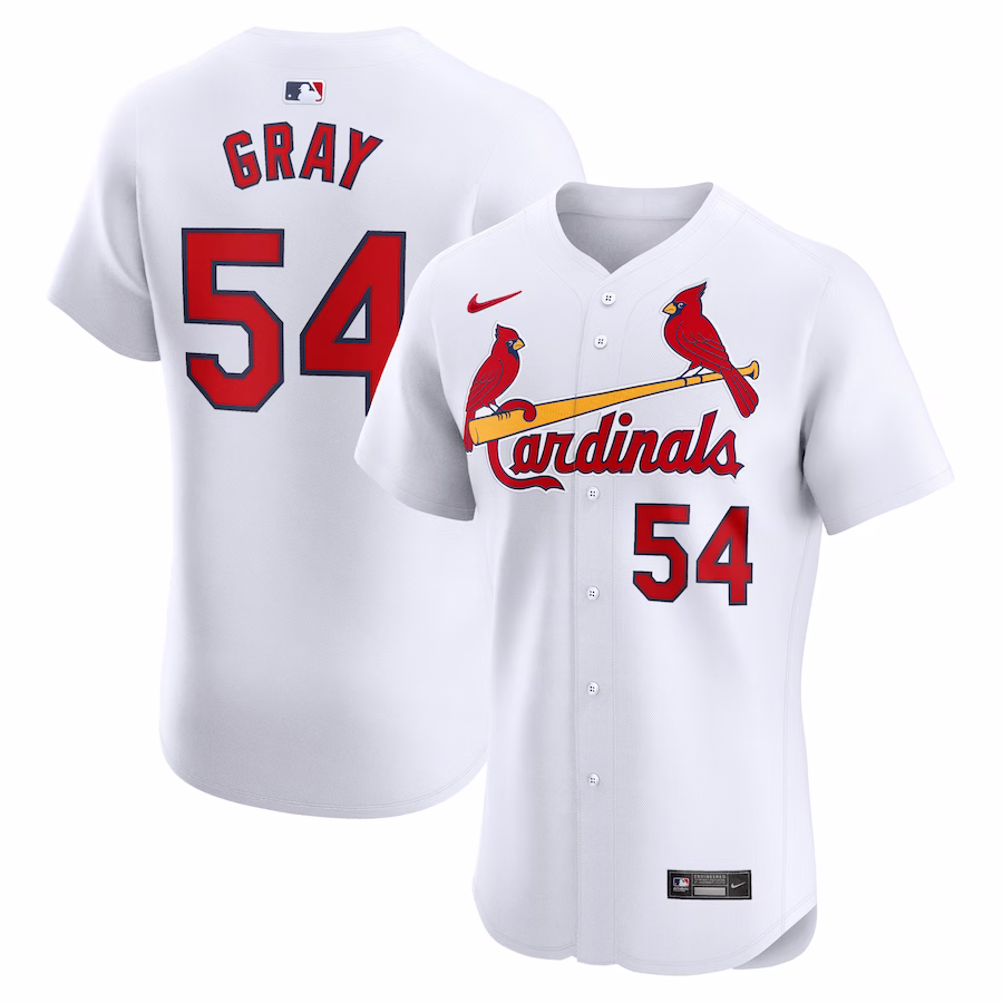 Youth St. Louis Cardinals Sonny Gray Nike White Home Elite Player Jersey