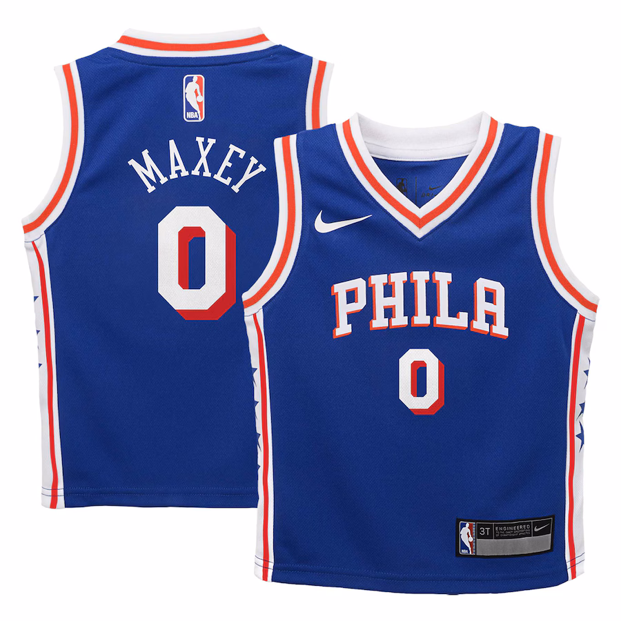 Infant Philadelphia 76ers Tyrese Maxey Nike Royal Swingman Player Jersey - Icon Edition