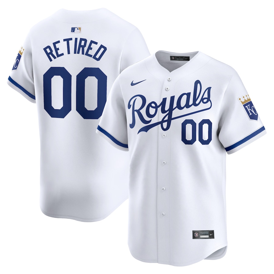 Men's Kansas City Royals White Home Limited Pick-A-Player Retired Roster Jersey