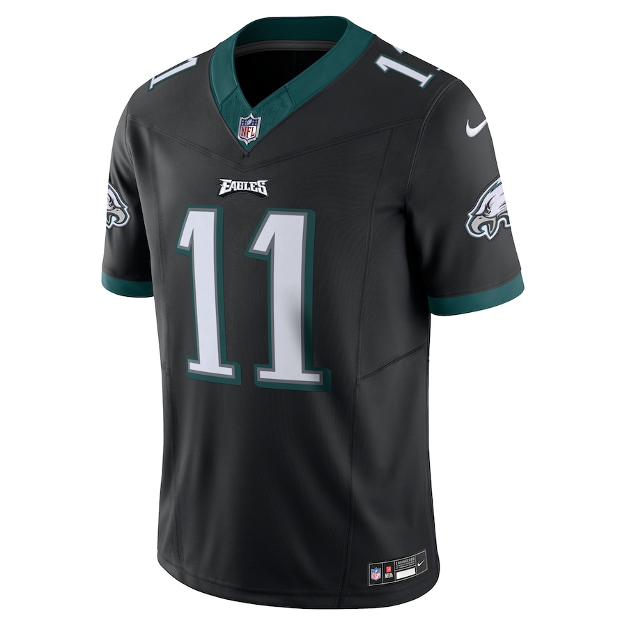 Mens Philadelphia Eagles A.J. Brown Black Vapor F.U.S.E. Limited Jersey