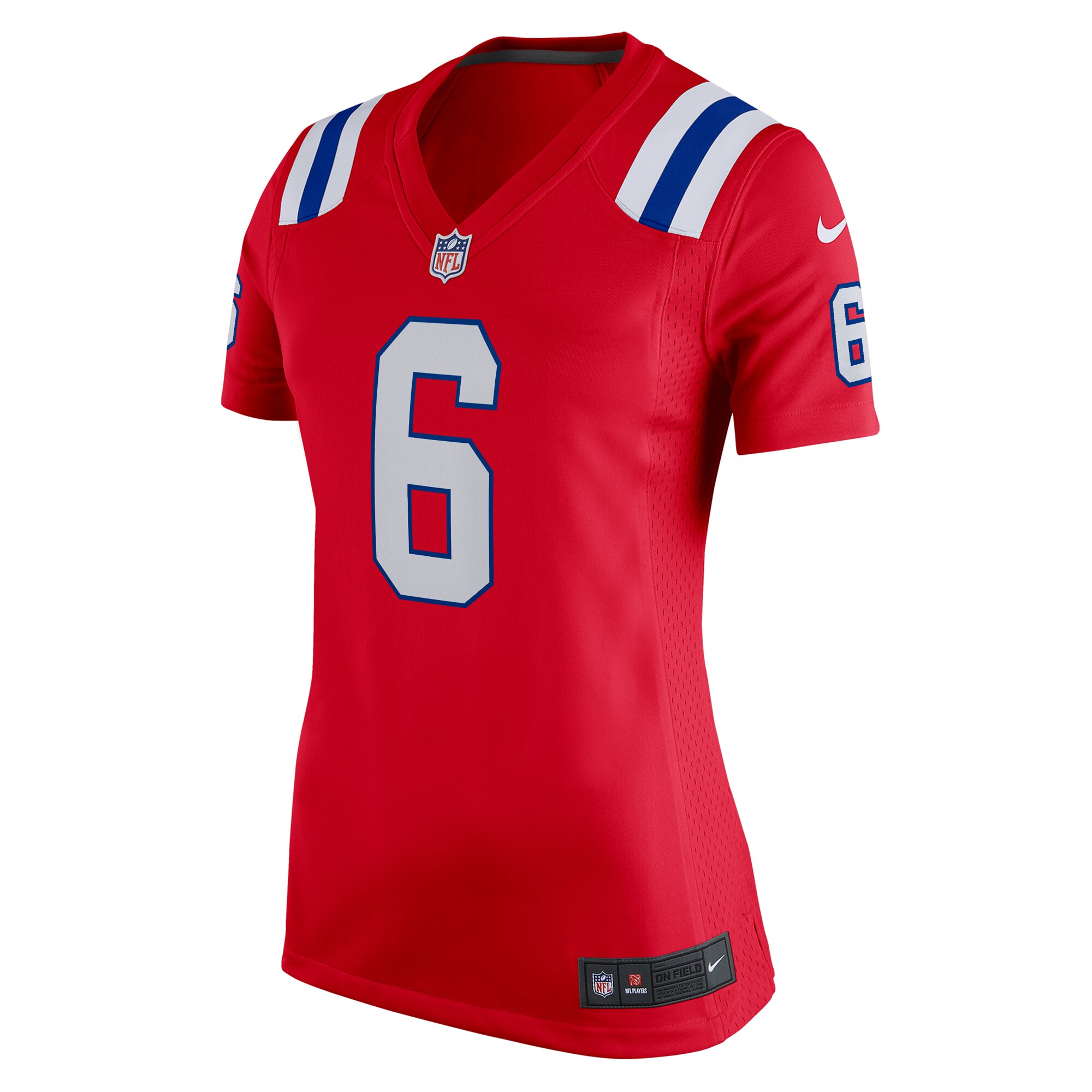 Christian Gonzalez New England Patriots Women's Alternate Team Game Jersey - Red